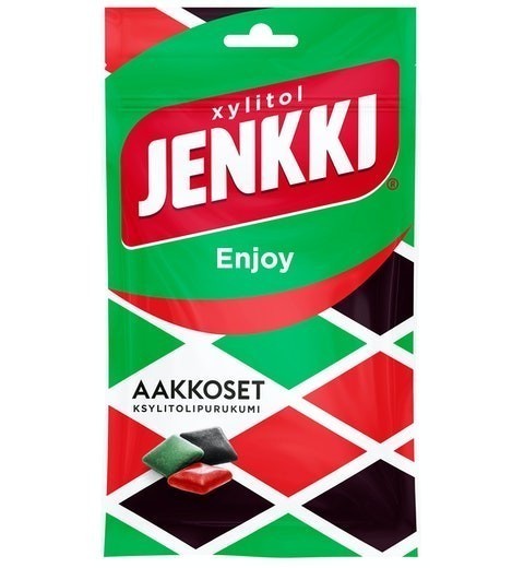 Cloetta Jenkki クロエッタ イェンキ アーコセット味 キシリトール ガム 10袋×70g フィンランドのお菓子です