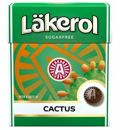 Cloetta Lakerol クロエッタ ラケロール サボテン味 24箱×25g スゥエーデンのハードグミです