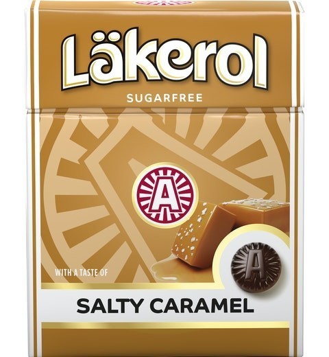 Cloetta Lakerol クロエッタ ラケロール 塩キャラメル味 1箱×25g フィンランドのお菓子です_画像1
