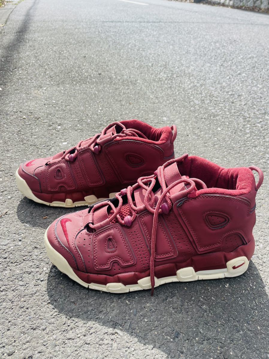 NIKE ナイキ AIR MORE UPTEMPO NIGHT MAROON/SAIL アップテンポ ナイトマルーン/セイル 26.5cm スニーカー バスケットボールシューズ _画像5