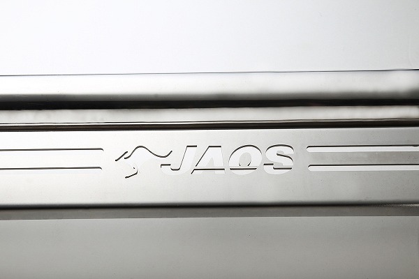 JAOS/ジャオス フロントスキッドバー ポリッシュ/ブラスト B150204A トヨタ ハイエース 200系 ワイドボディ(3型-) 2010年07月～_画像2