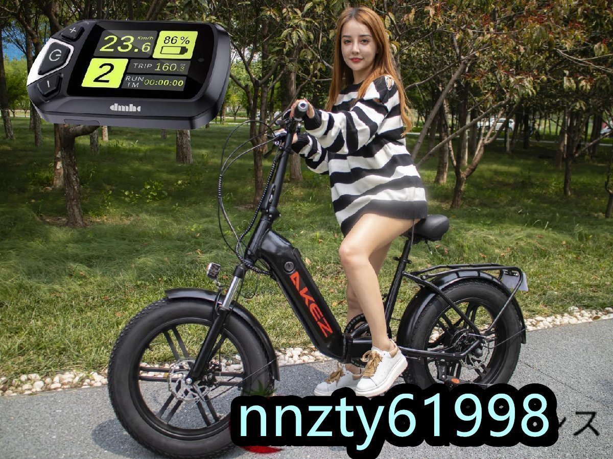 高品質 20x4.0インチ レトロな電動自転車 48v 500w 10.4Ah 40km リチウム電池 モトクロス