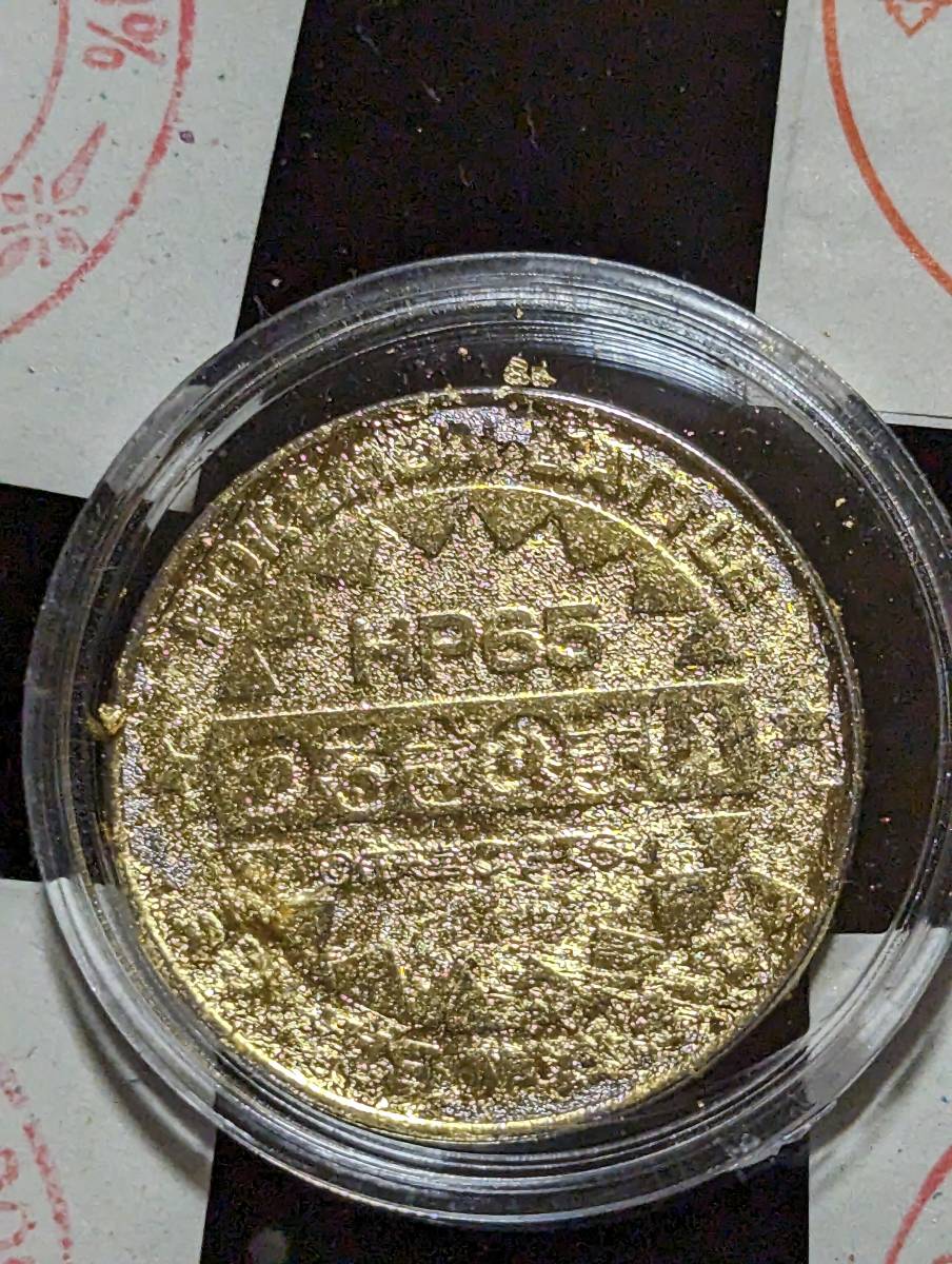 ポケモン　メタルコイン、ストライク、１００％GOLD、純金箔張り_画像6