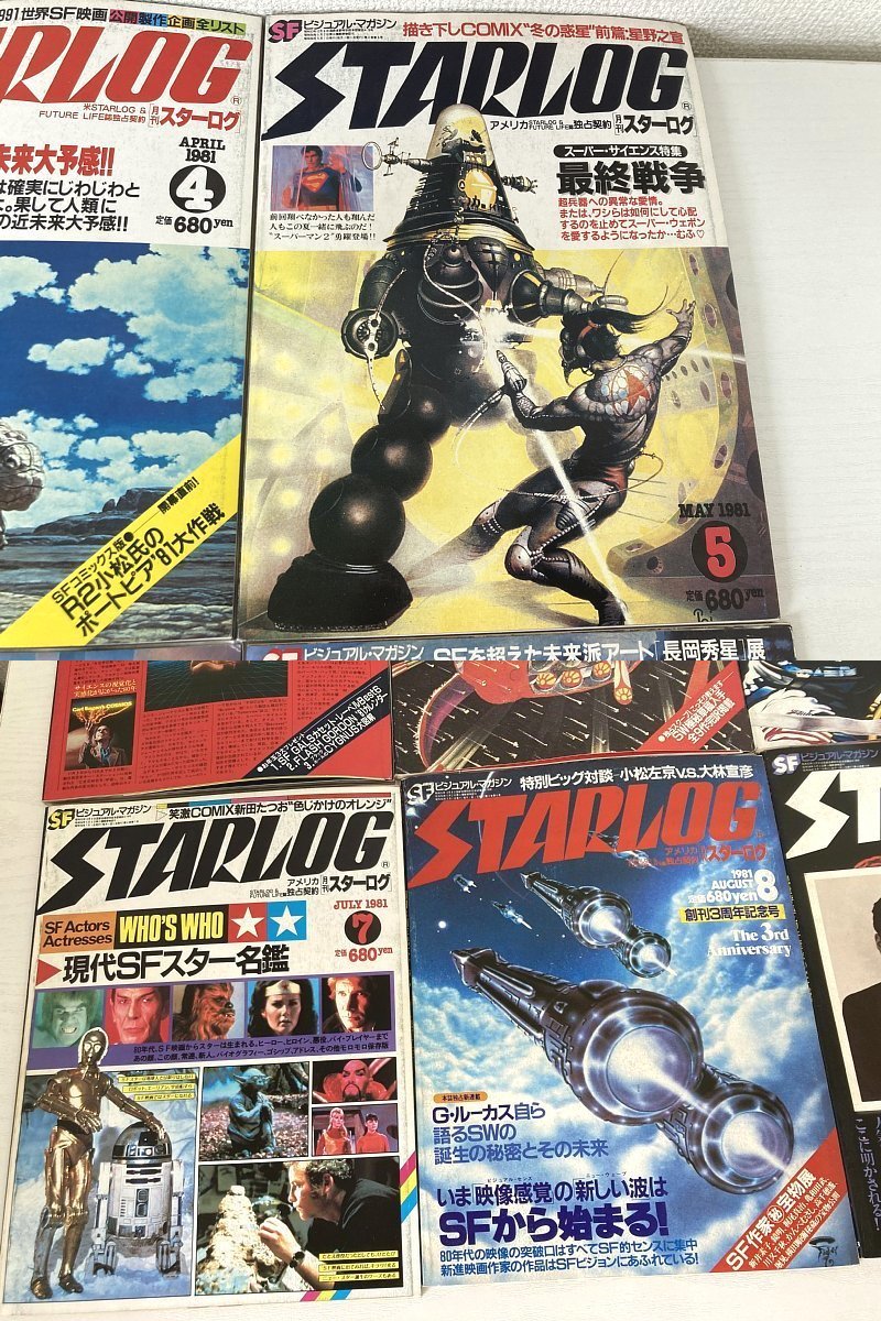 送料込み ■ 月刊 スターログ STARLOG 1981年 1月～12月まで 10冊　６月・10月 ２冊 欠品_画像3