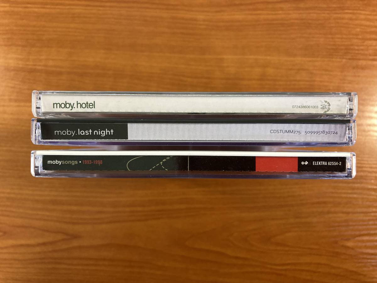 W3664 モービー CD アルバム 3枚セット Moby, Hotel, Last Night, MobySongs 1993-1998