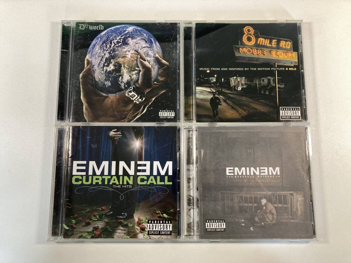 7440 エミネム/D12 CD アルバム 4枚セット Eminem The Marshall Mathers Curtain Call: The Hits 8 Mile World_画像1