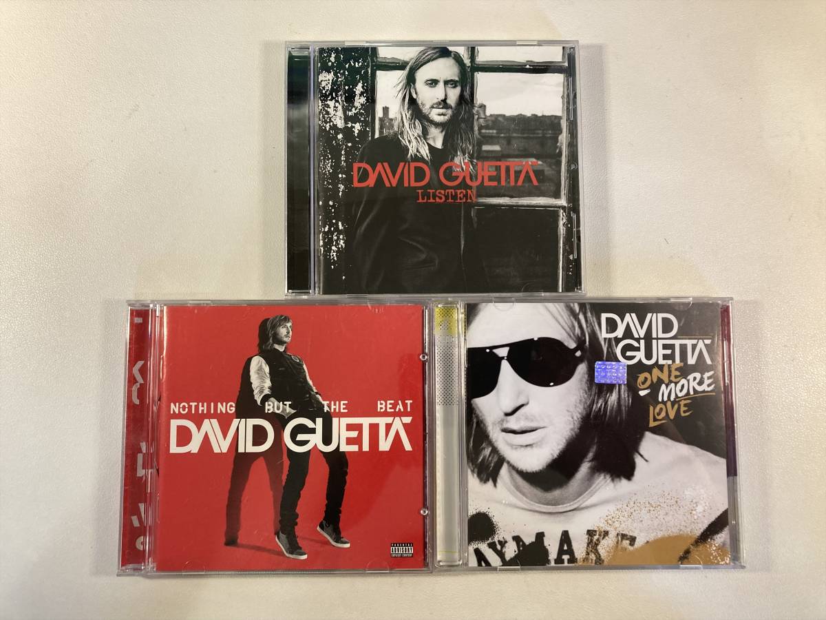 W7625 デヴィッド・ゲッタ CD アルバム 3枚セット David Guetta One More Love Nothing But the Beat Listen