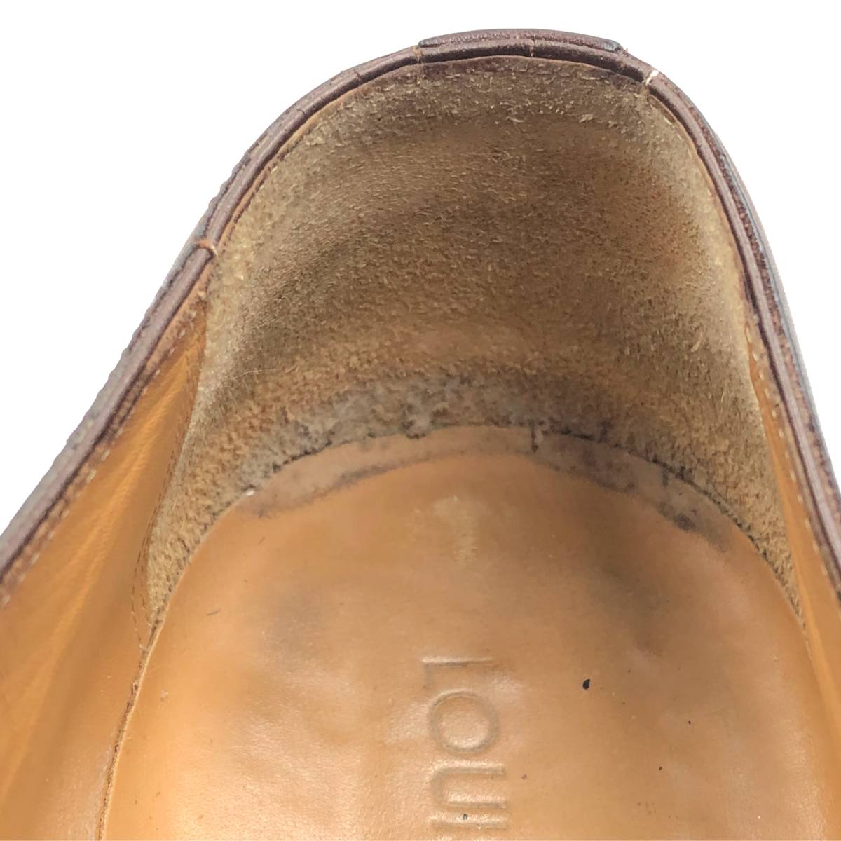 即決 Louis Vuitton ルイヴィトン 24.5cm 6.5 ST0949 メンズ レザーシューズ プレーントゥ 外羽根 茶 ブラウン 革靴 皮靴 ビジネスシューズ