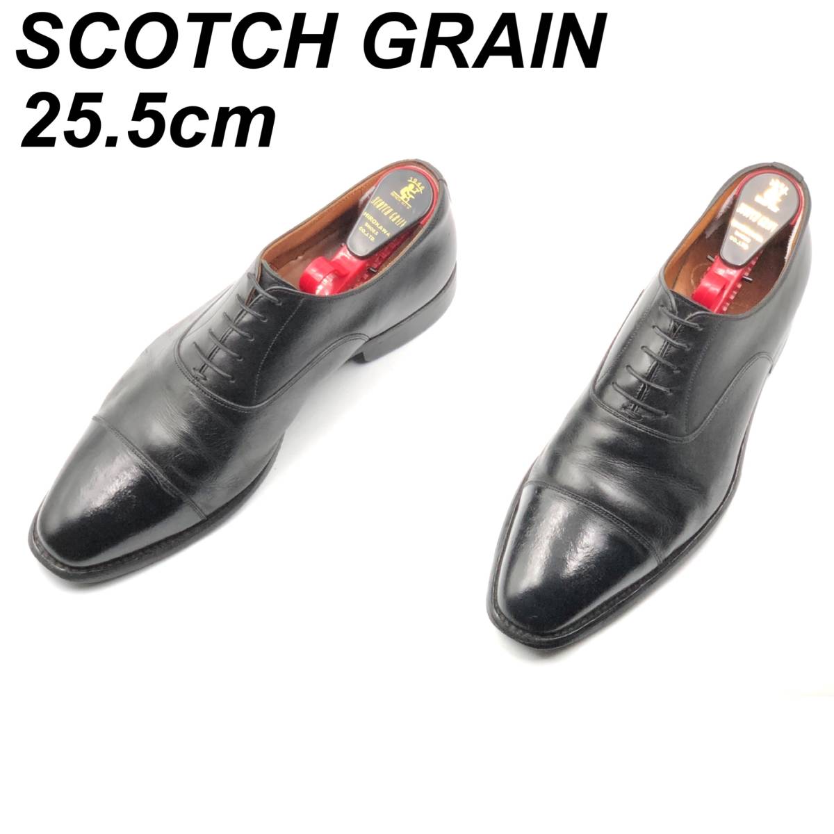 SCOTCH GRAIN 25.5cm F-0352 ストレートチップ 黒-