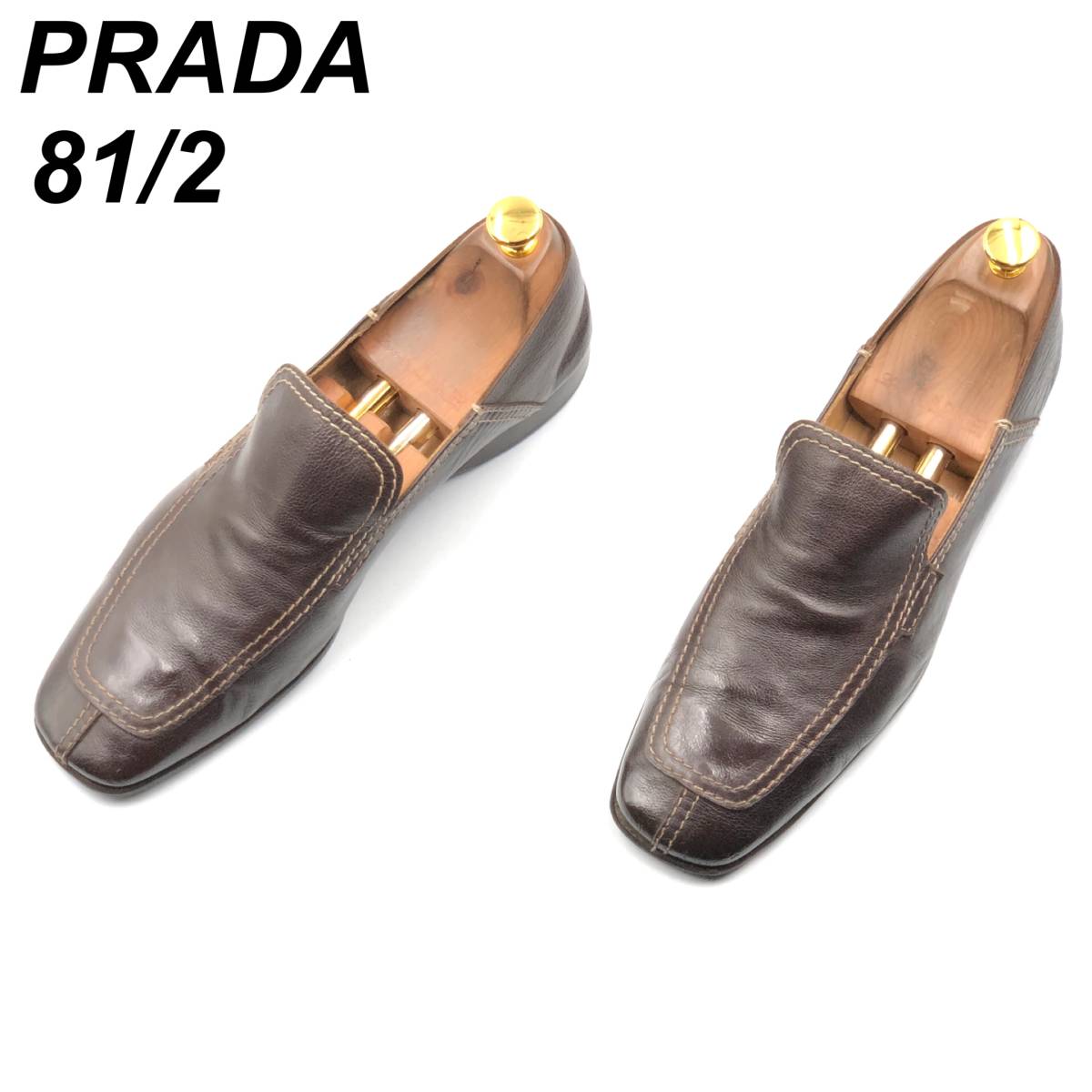 公式ショップ】 PRADA 即決 プラダ ビジネスシューズ 皮靴 革靴