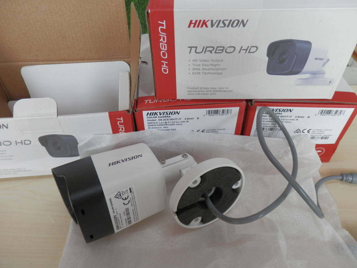 HIKVISION 防犯カメラ TURBO HD 4台セット BNC端子 コード 防犯 セキュリティ