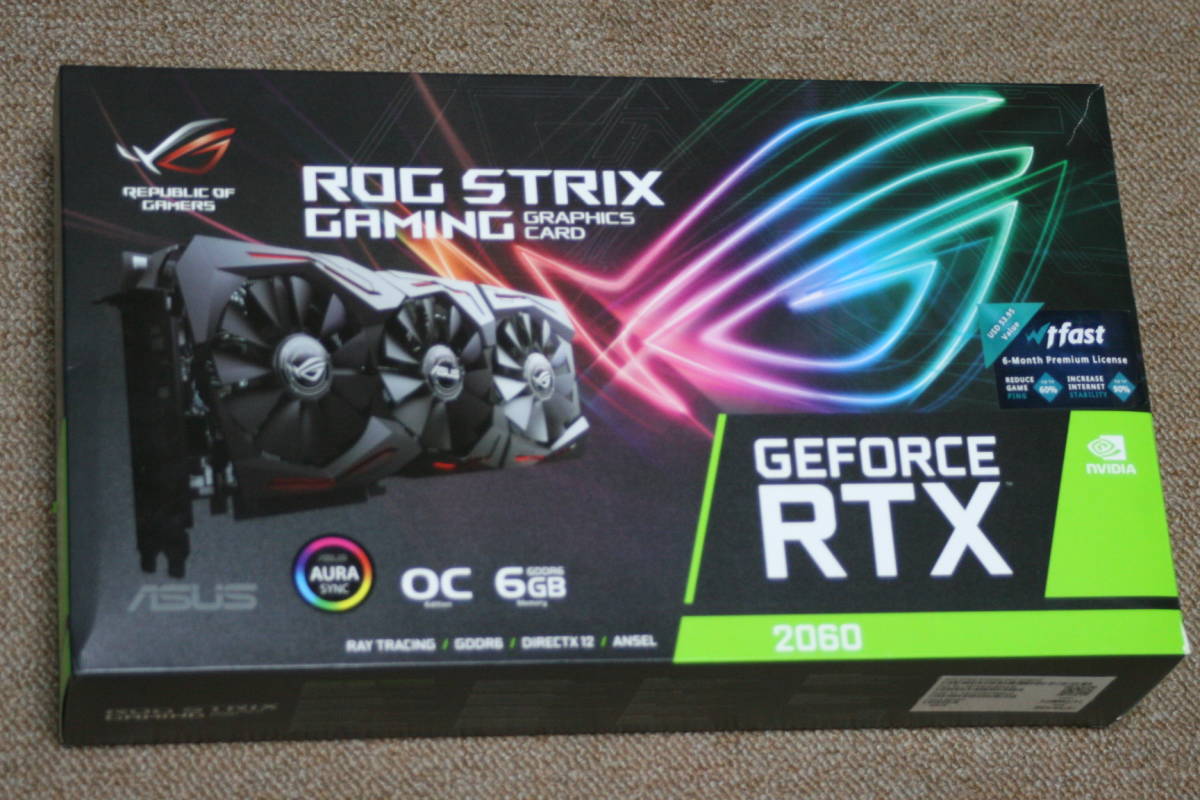 スペシャルオファ ASUS 念入りに清掃 箱付 極美品 ROG-STRIX-RTX2060