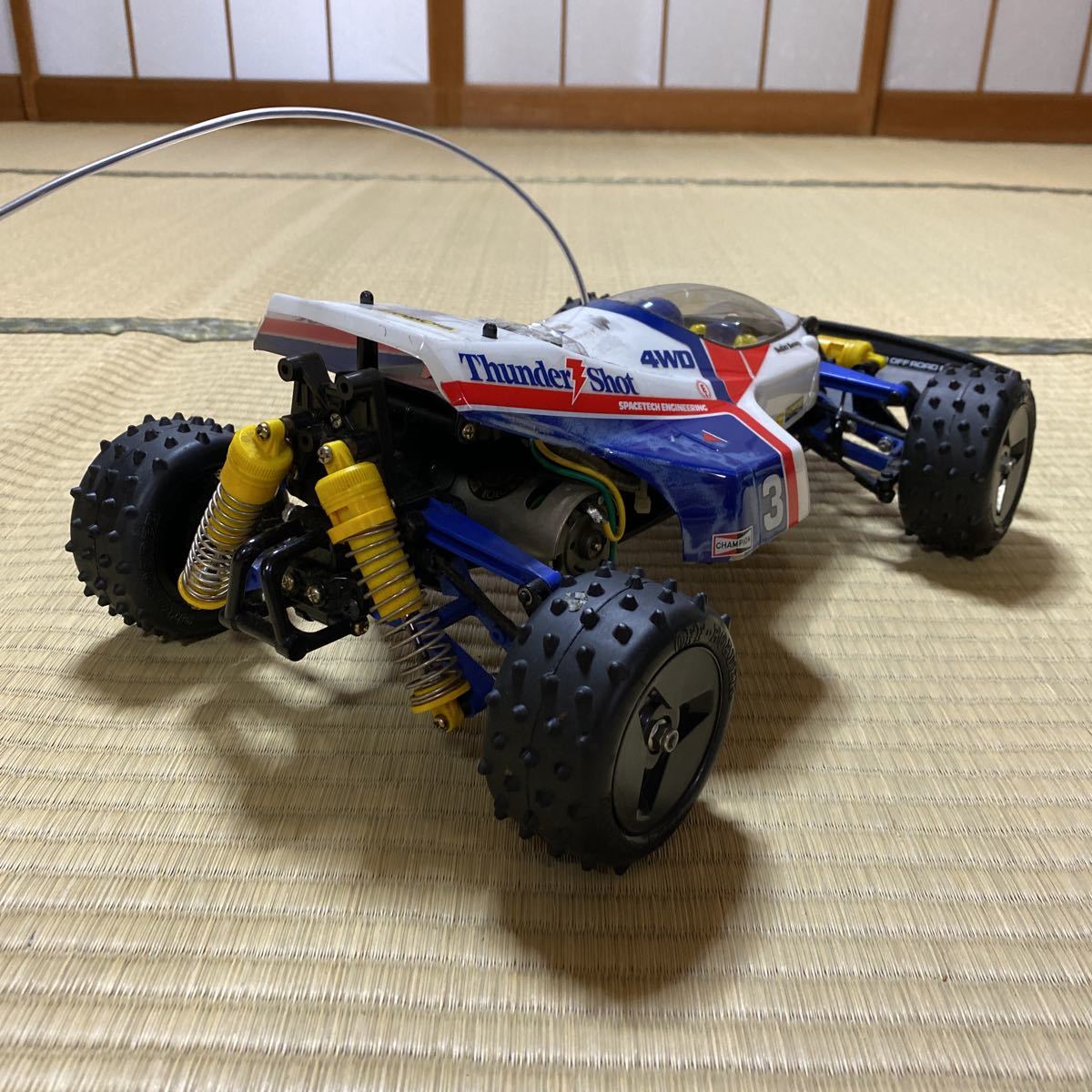 ジャンク タミヤオフロードカー NDF-01 ナイトロサンダー エンジンラジコン Yahoo!オークション - タミヤ RCカー サンダーショット 4WD