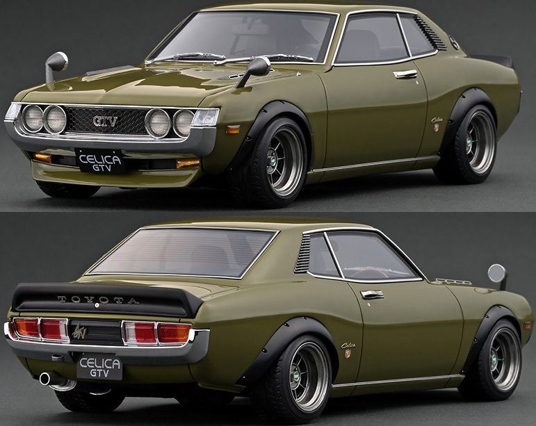 1/18 ignition model トヨタ セリカ 1600GTV (TA22) ミニカー グリーン 緑 イグニッションモデル 旧車 オールドカー IG2596の画像1