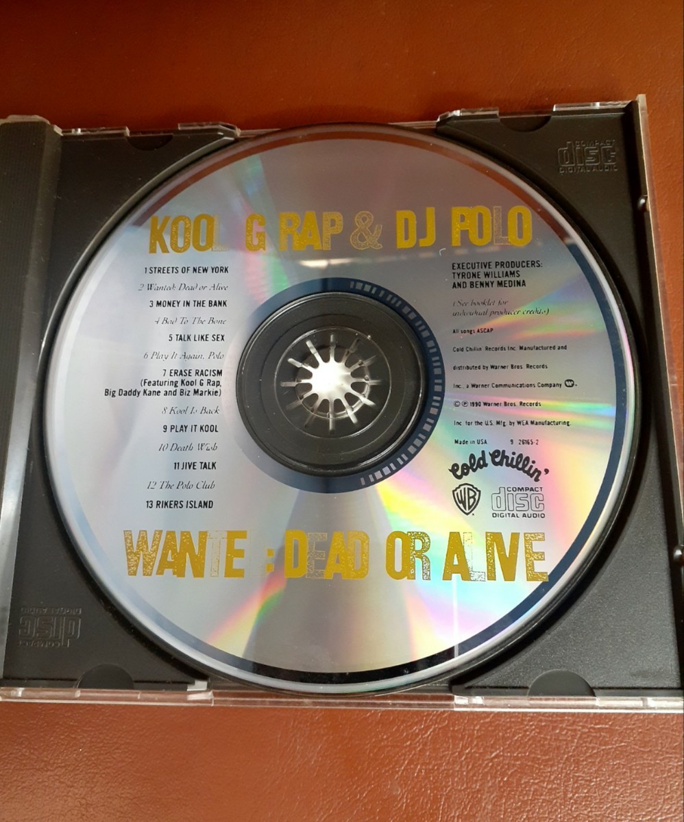 ☆輸入盤 KOOL G RAP & DJ POLO【WANTED: DEAD OR ALIVE】LARGE PROFESSOR・BIG DADDY KANE・BIZ MARKIE・OLD SCHOOL CD4枚まで同封OK _画像4