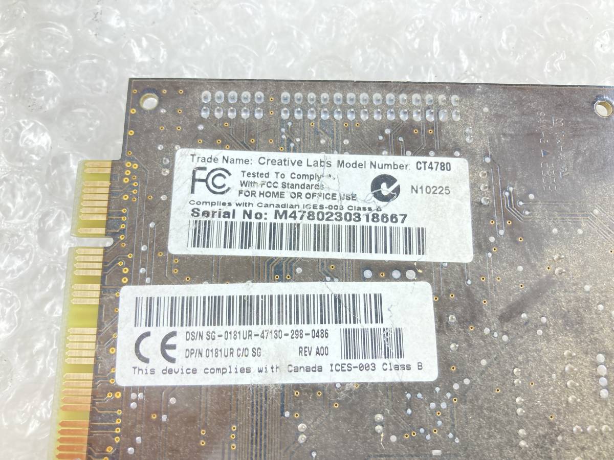 ★Sound Blaster Live! Value Sound Card　CT4780★　動作品　_画像4