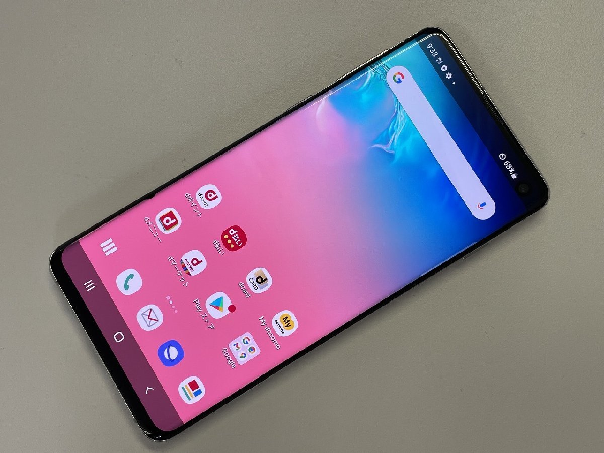 かわいい！ docomo SAMSUNG Galaxy S10 SC-03L プリズムホワイト SIM