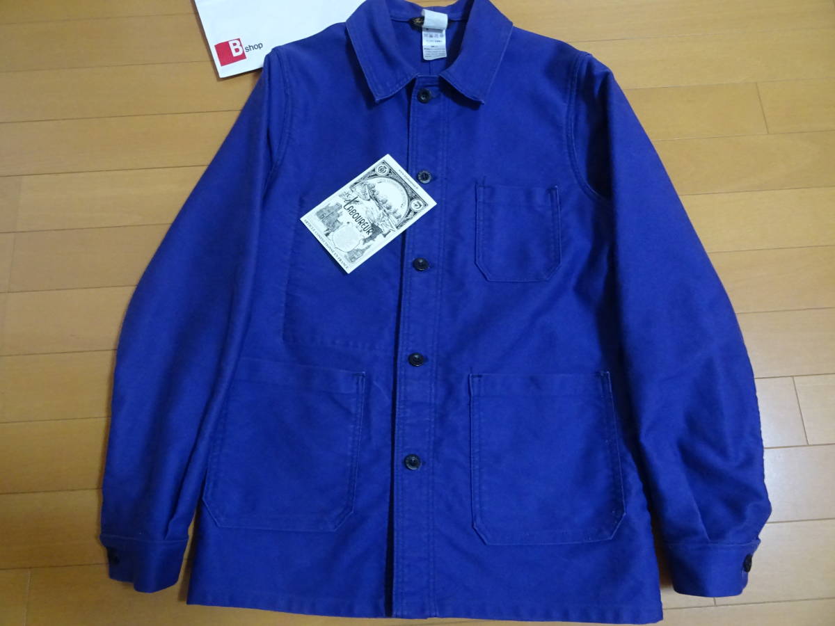 美品★ラブルールカバーオールネイビー紺サイズ1フランス製BSHOPモールスキン