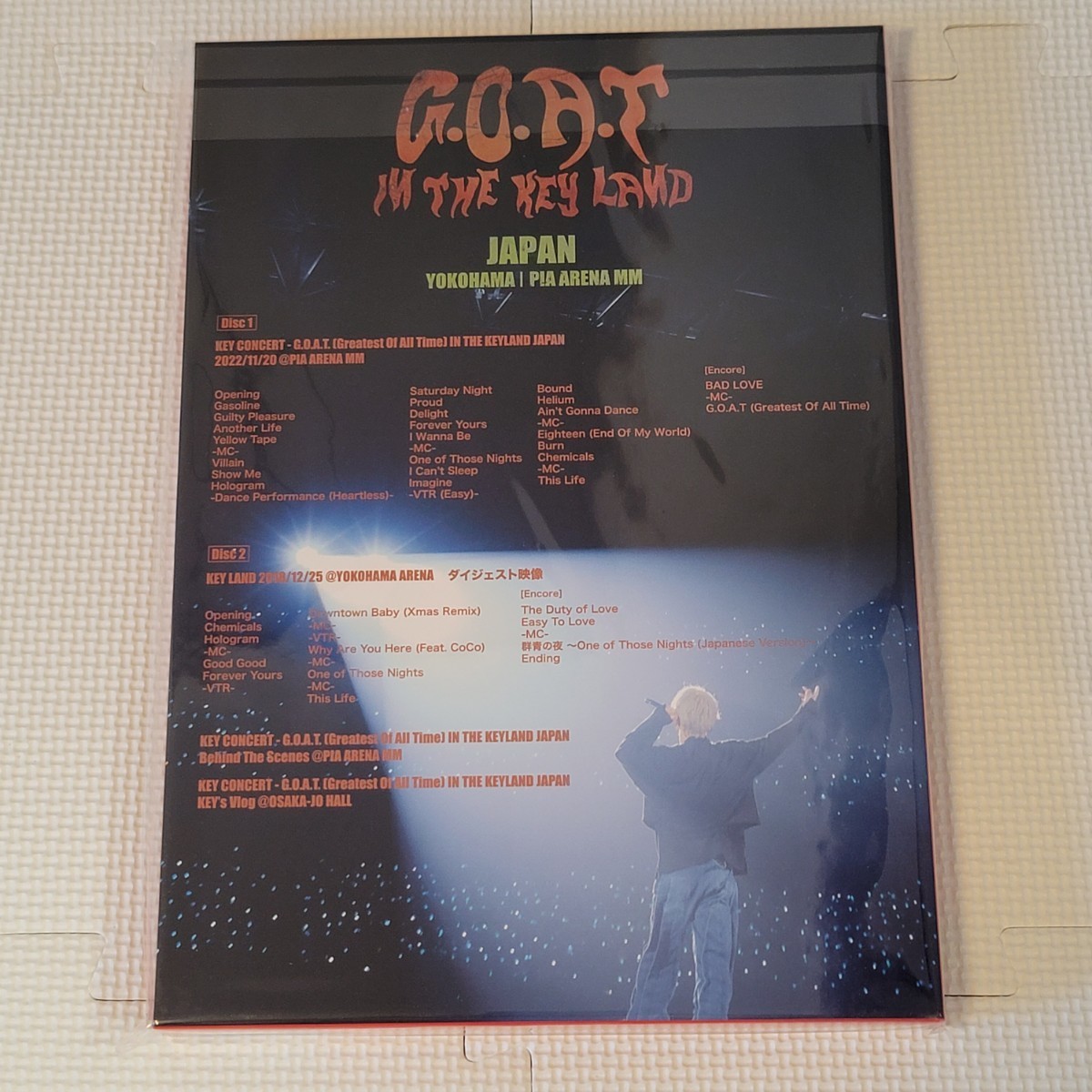 KEY (SHINee) KEY CONCERT - G.O.A.T. (Greatest Of All Time) IN THE KEYLAND JAPAN 完全限定生産盤 (FC限定盤)_画像2