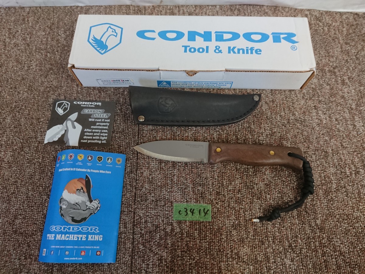 c3414 キャンプ 薪割り サバイバルナイフ CONDOR tool&knife BUSHLORE アウトドアナイフ