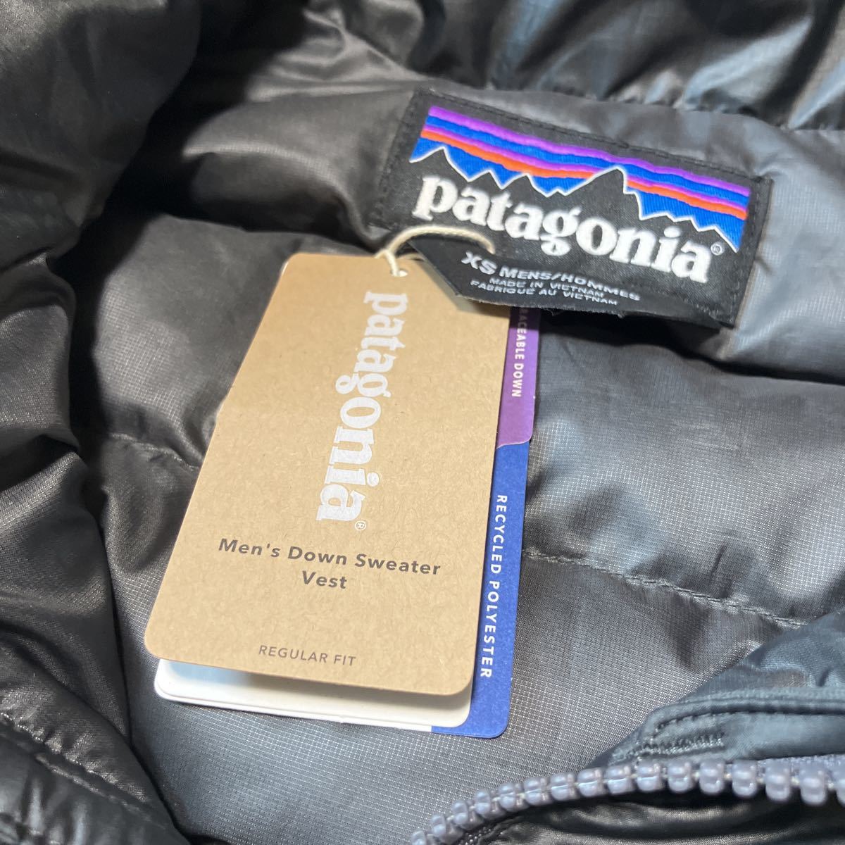  パタゴニア PATAGONIA ★ ダウン セーター ベスト XS 新品未使用 Forge Grey ダウンベスト_画像3