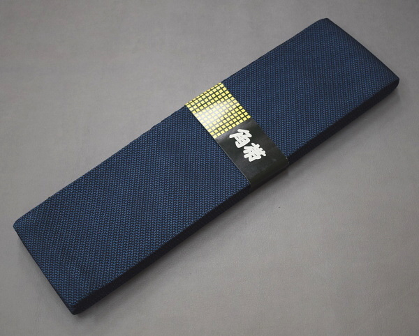 A33-16 prompt decision secondhand goods unused silk rice . woven men's man's obi navy blue (.. packet 260 jpy )