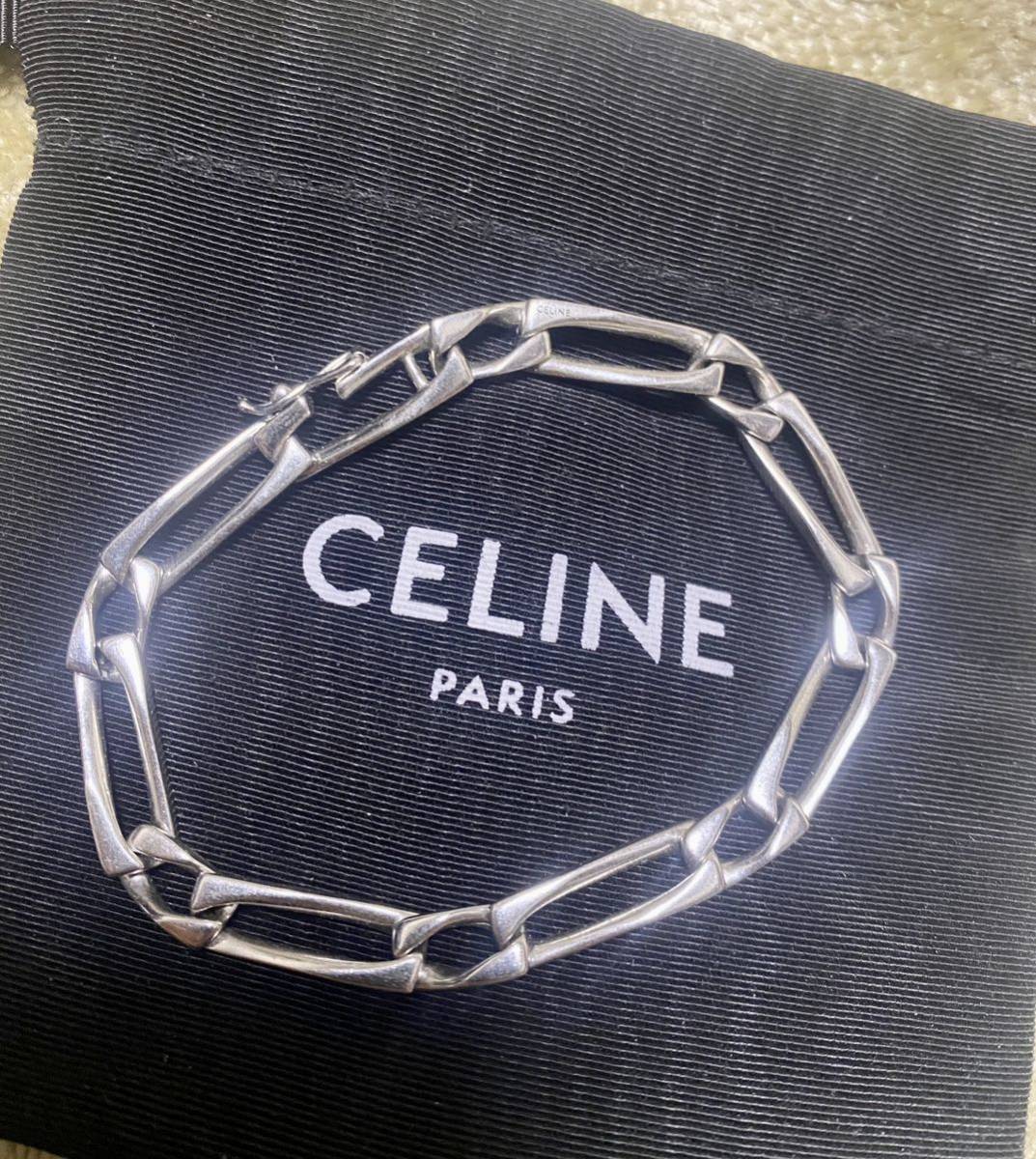 セリーヌ シルバー925 ブレスレット c4 celine エディスリマン｜PayPay