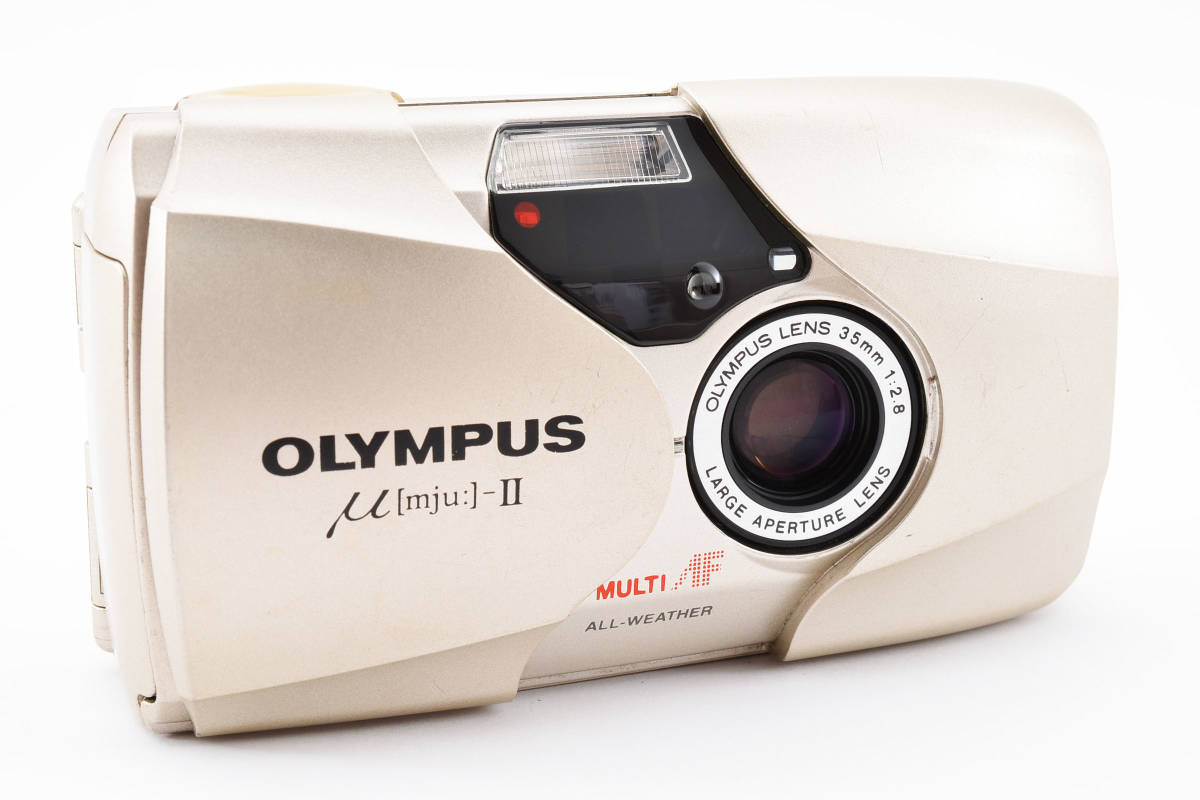 【ジャンク】 Olympus μ mju II 35mm f/2.8 AF Compact Camera オリンパス コンパクトフィルムカメラ(自動巻き上げ） 0915 1987_画像3