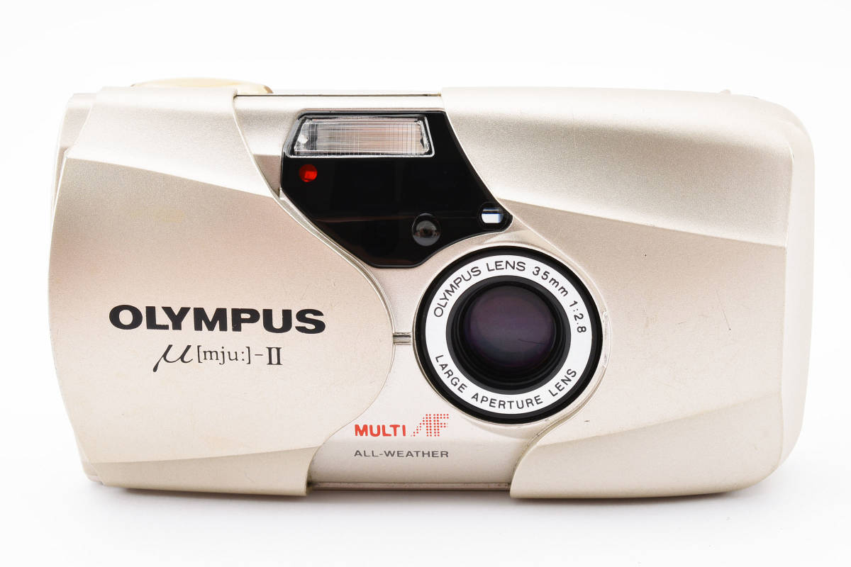 【ジャンク】 Olympus μ mju II 35mm f/2.8 AF Compact Camera オリンパス コンパクトフィルムカメラ(自動巻き上げ） 0915 1987