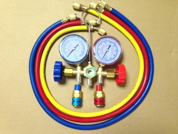 * most cheap! air conditioner gas manifold gauge R12/R134 liquidation special price *