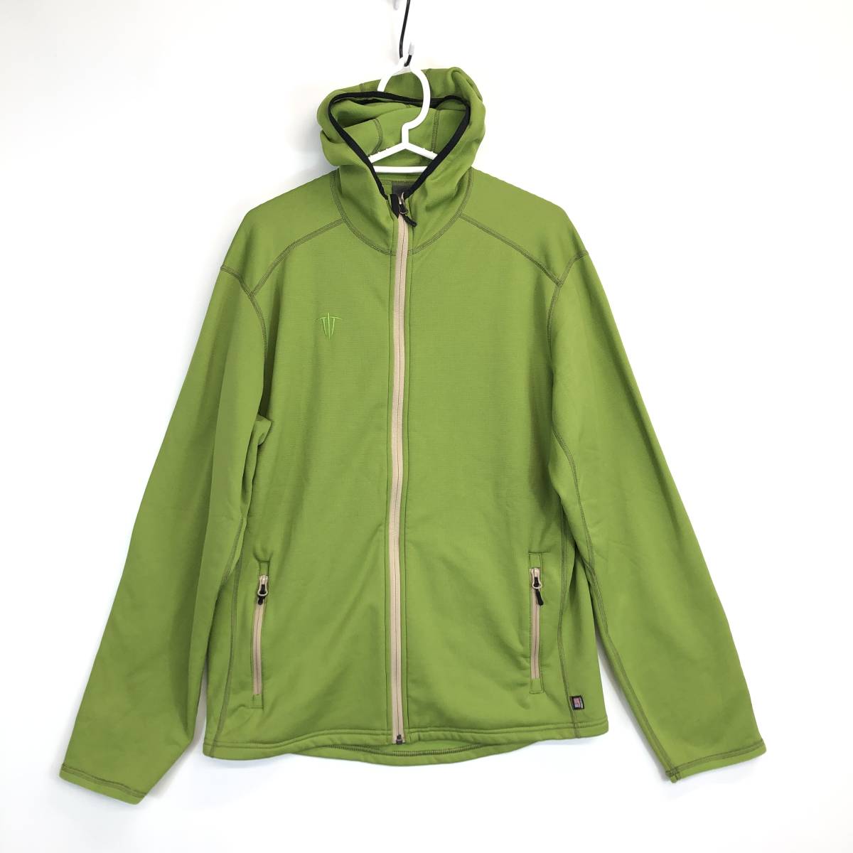 USA made WILD THINGS GEAR Wild Things gear reverse side nappy full Zip Parker leaf green Pola Tec window Pro L size 