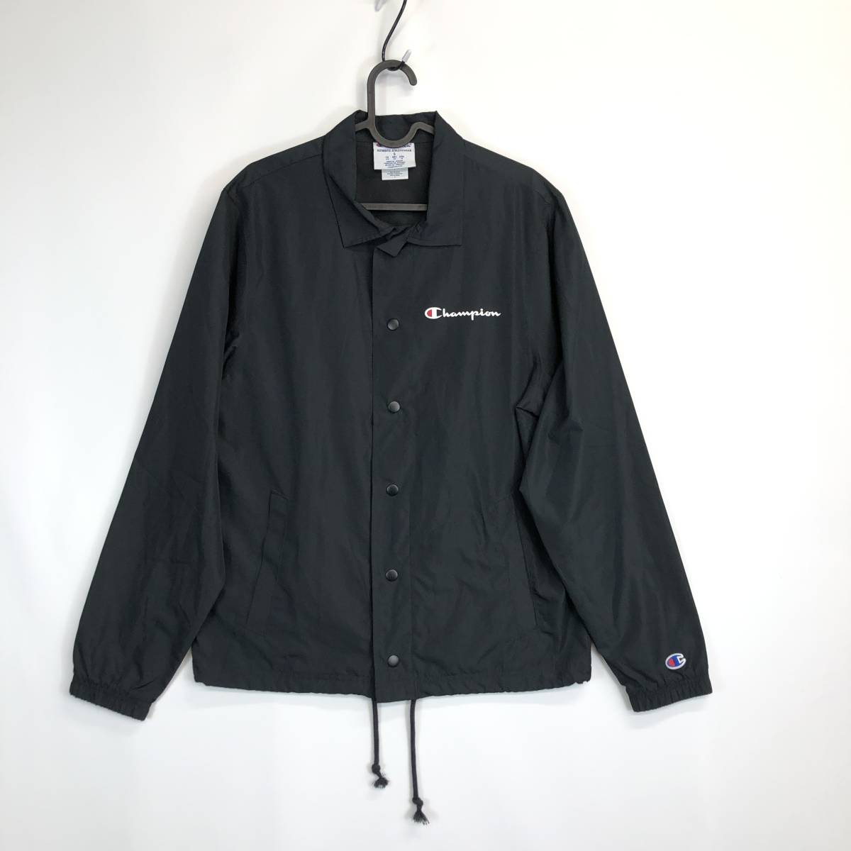 チャンピオン CHAMPION コーチジャケット ブラック ナイロン チャンピオン CHAMPION コーチジャケット ブラック ナイロン