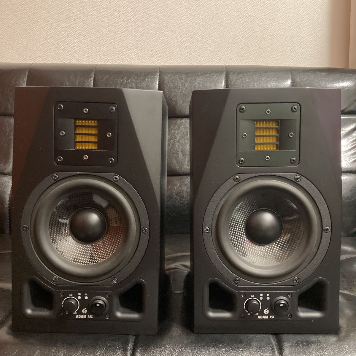 【美品!】Adam Audio A5X ペア モニタースピーカー 検)genelec sony yamaha focal KRK neumann アダム オーディオTV5 a4V a7