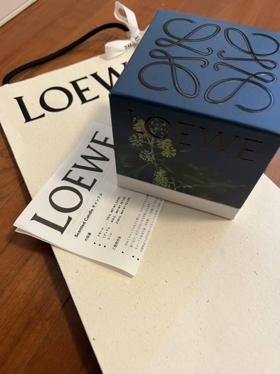 LOEWE ロエベ　キャンドル　アイビー　スモール　ピンク　箱入り　ショッパー　リボン付き