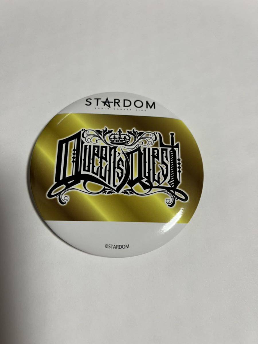 送料無料 スターダム くじ 缶バッジ STARDOM 女子プロレス ロゴ Queen’s Quest クイーンズ クエスト、_画像1