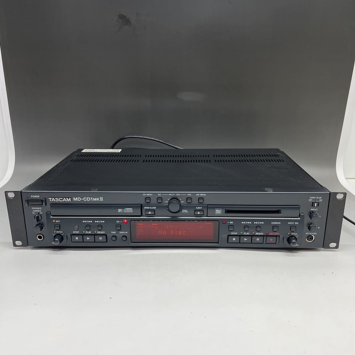 TASCAM MD-CD1MKⅡ 業務用CDプレーヤーMDレコーダータスカム2010年製