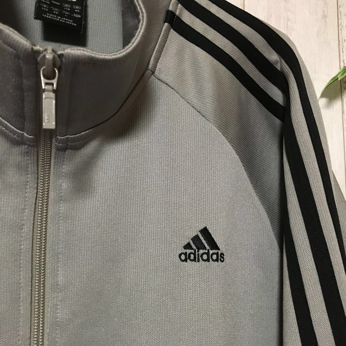 adidas アディダスジャージ トラックジャケット 日本製 グレー adidas アディダスジャージ トラックジャケット 日本製 グレー