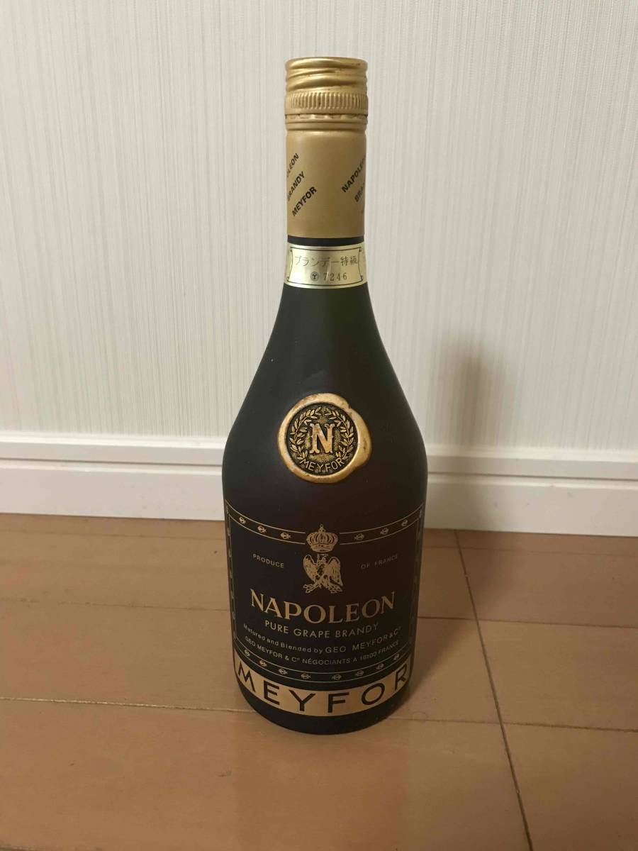 古酒 未開栓 MEYFOR NAPOLEON PURE GRAPE BRANDY メイフォー ナポレオン 700ml 42% ピュア グレープ ブランデー 特級_画像1