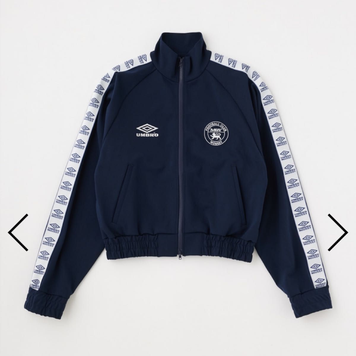 MOUSSY UMBRO JERSEY トップス ネイビー マウジー アンブロ MOUSSY UMBRO JERSEY トップス ネイビー マウジー アンブロ
