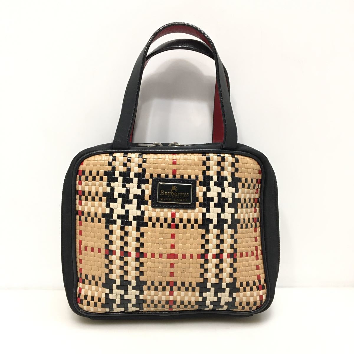 ☆美品☆ BURBERRY ミニバッグ ノバチェック バーバリー-