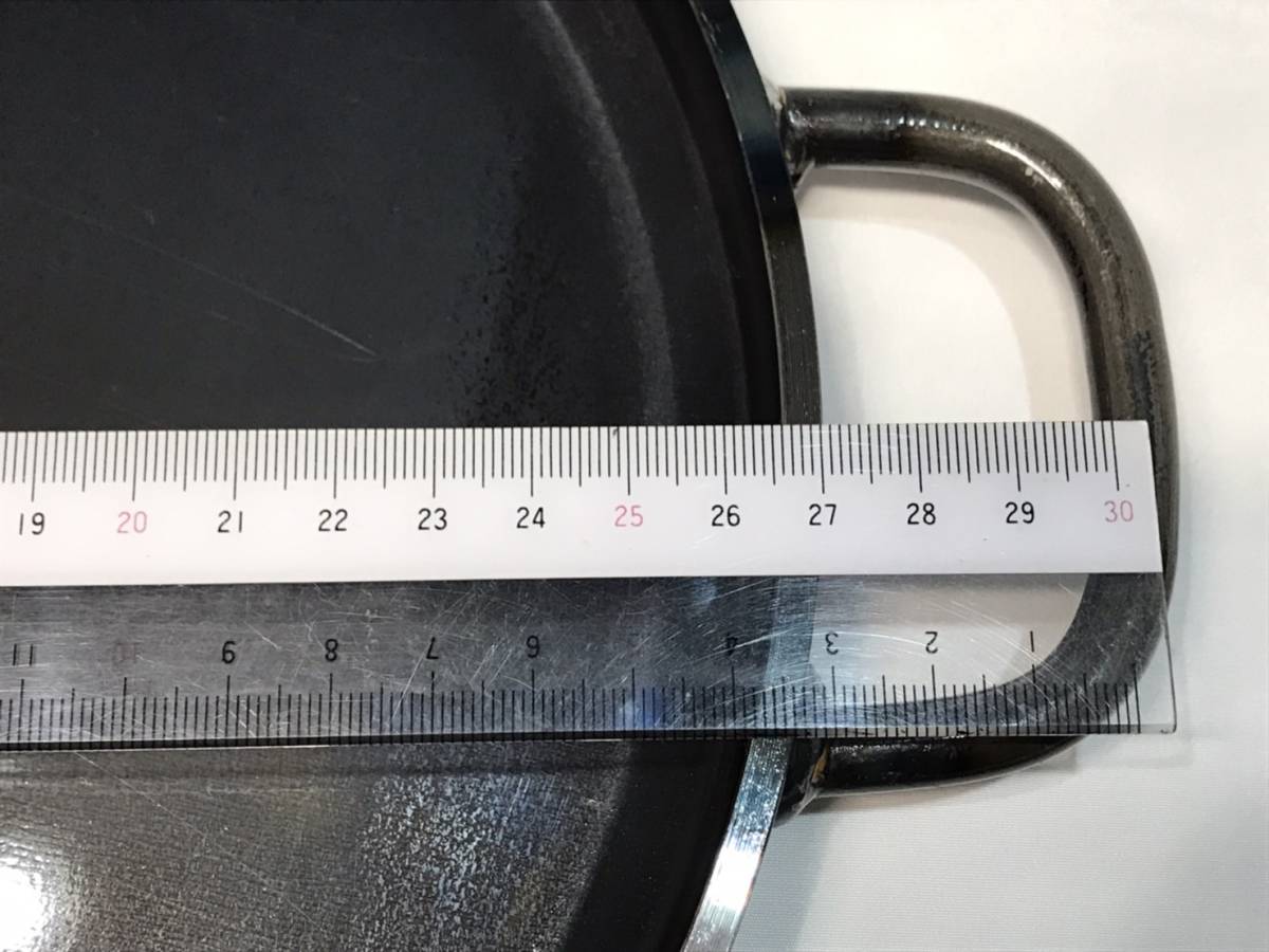 鉄製 パエリアパン パエリア鍋 直径：約２７ｃｍ 重さ：約２ｋｇ / キッチン アウトドア キャンプ 丸型 丸形 丸鍋_画像7