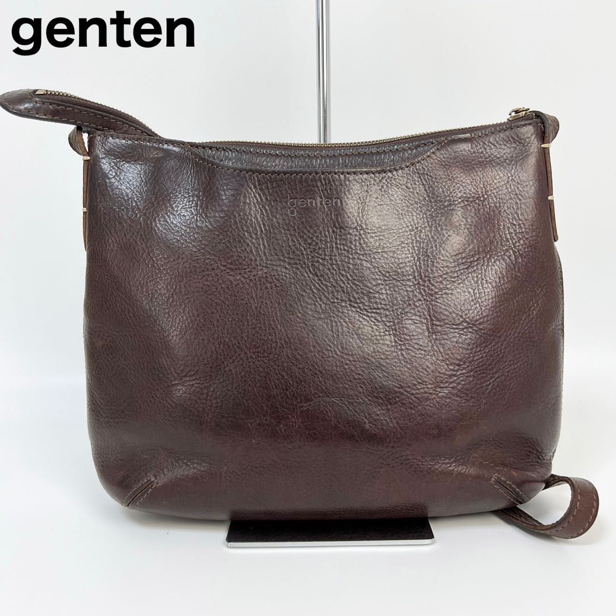 genten ゲンテン ショルダーバッグ レザー - ショルダーバッグ