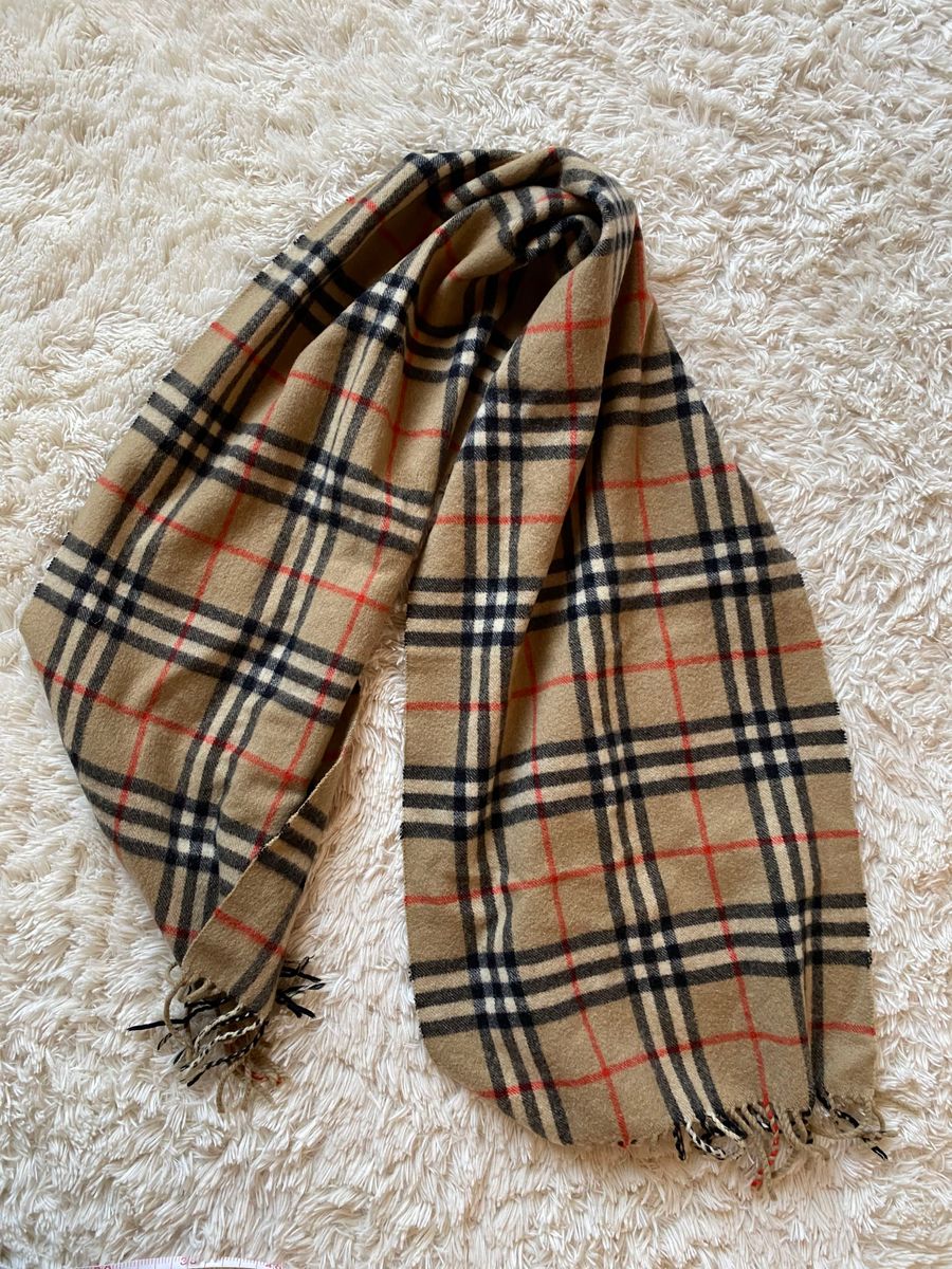 Burberry マフラー　カシミヤ　チェック柄　ストール　おしゃれ　バーバリー カシミヤ100% チェックマフラー ベージュ 