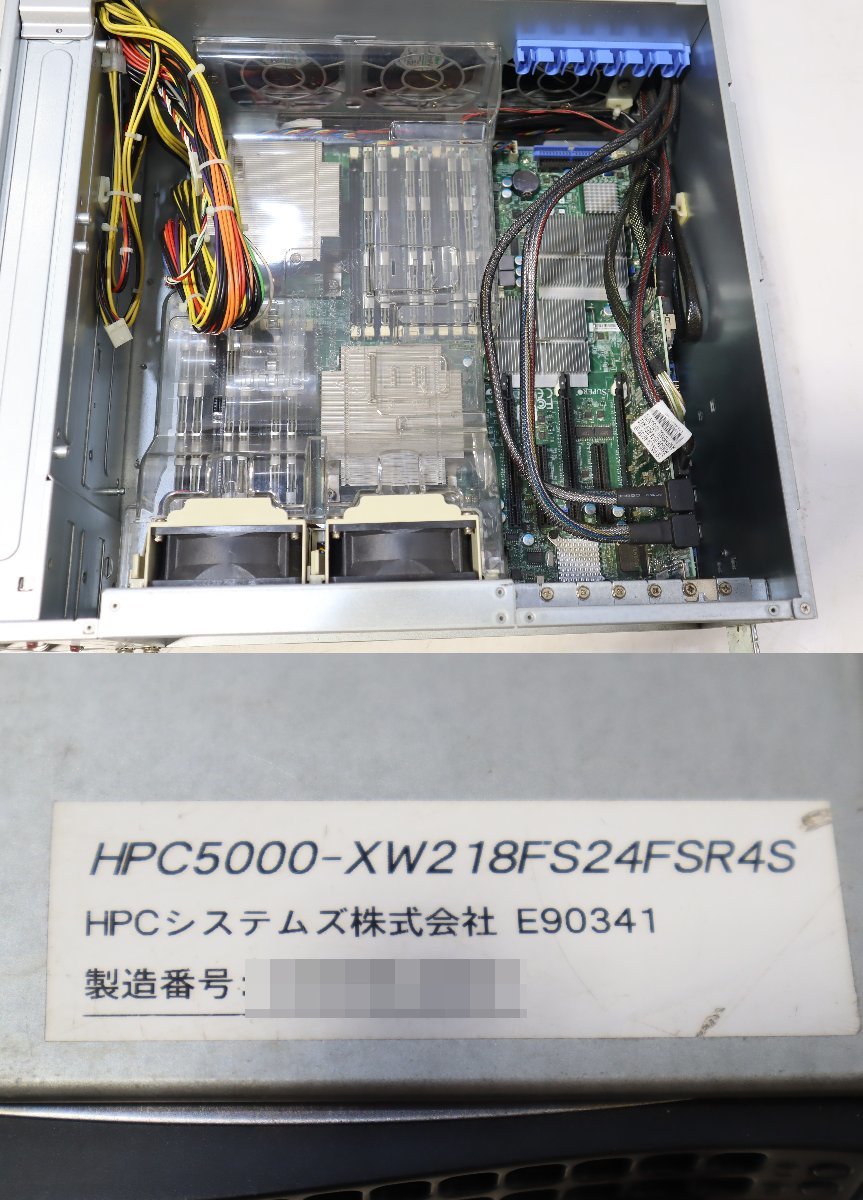 西H☆HPCシステムズ HPC5000-XW218FS24FSR4S ファイルサーバー Xeon X5690/4TBX24台☆3D-370_画像9