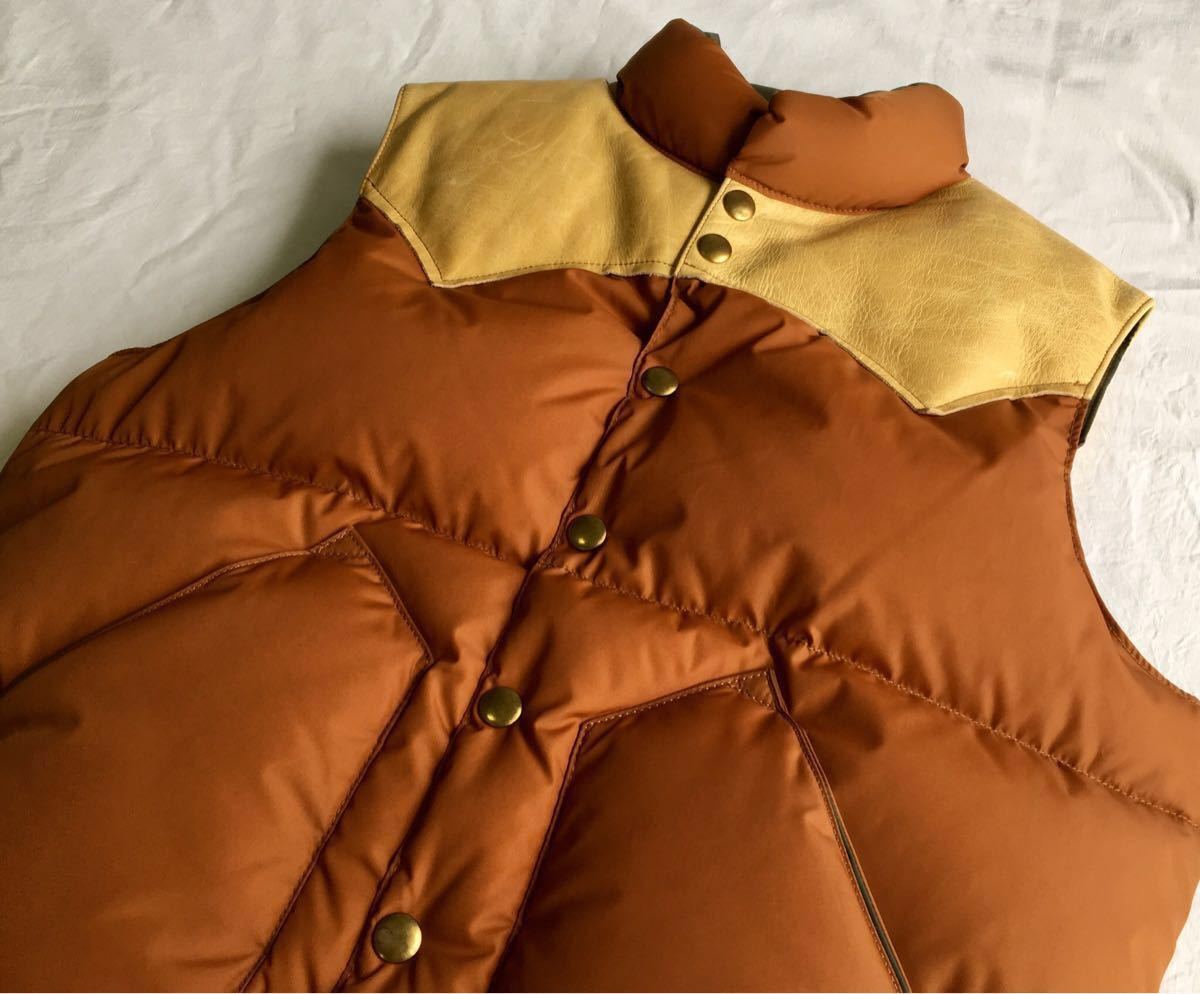 [ специальный заказ ]WAREHOUSE×Rocky Mountain Featherbed жилет размер 36 S Brown Warehouse × Rocky mountain стандартный товар лошадь кожа 