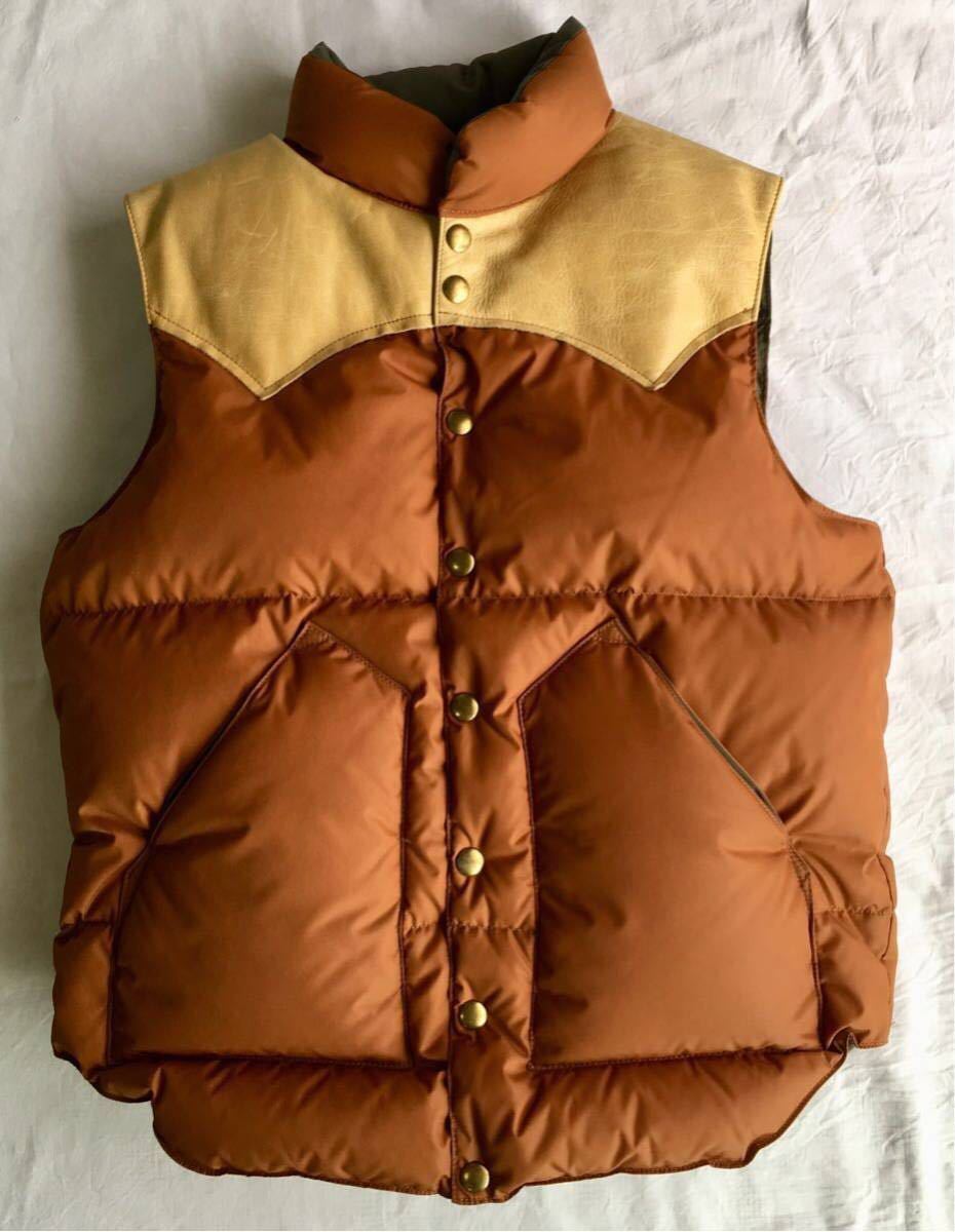 [ специальный заказ ]WAREHOUSE×Rocky Mountain Featherbed жилет размер 36 S Brown Warehouse × Rocky mountain стандартный товар лошадь кожа 