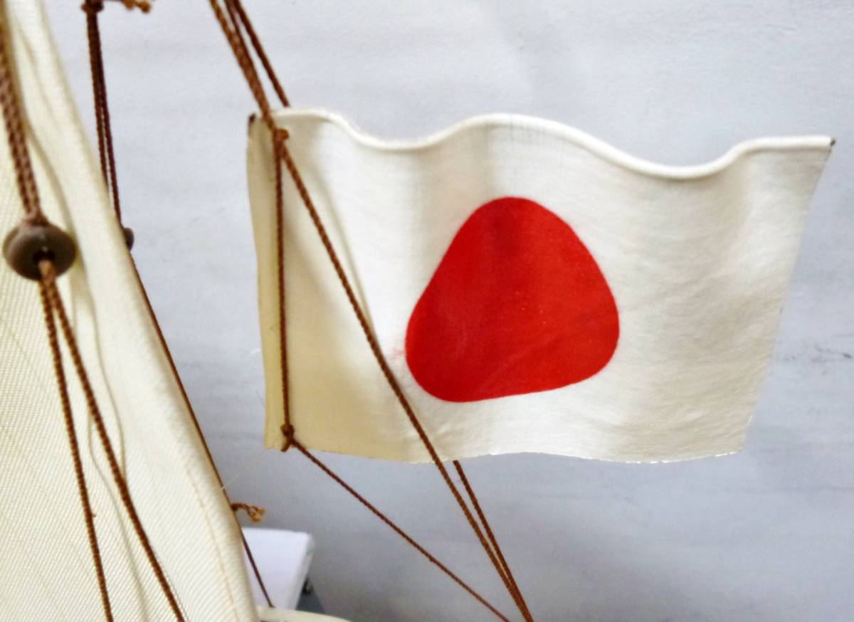 [ прямой ограничение получения ] большой мощности Япония круг модель парусное судно конечный продукт общая длина примерно 135. корпус судна коллекция украшение предмет античный 