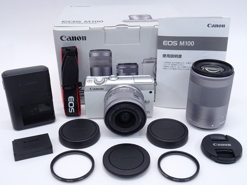 最安値挑戦! ダブルズームキット M100 EOS ○○【元箱付】Canon
