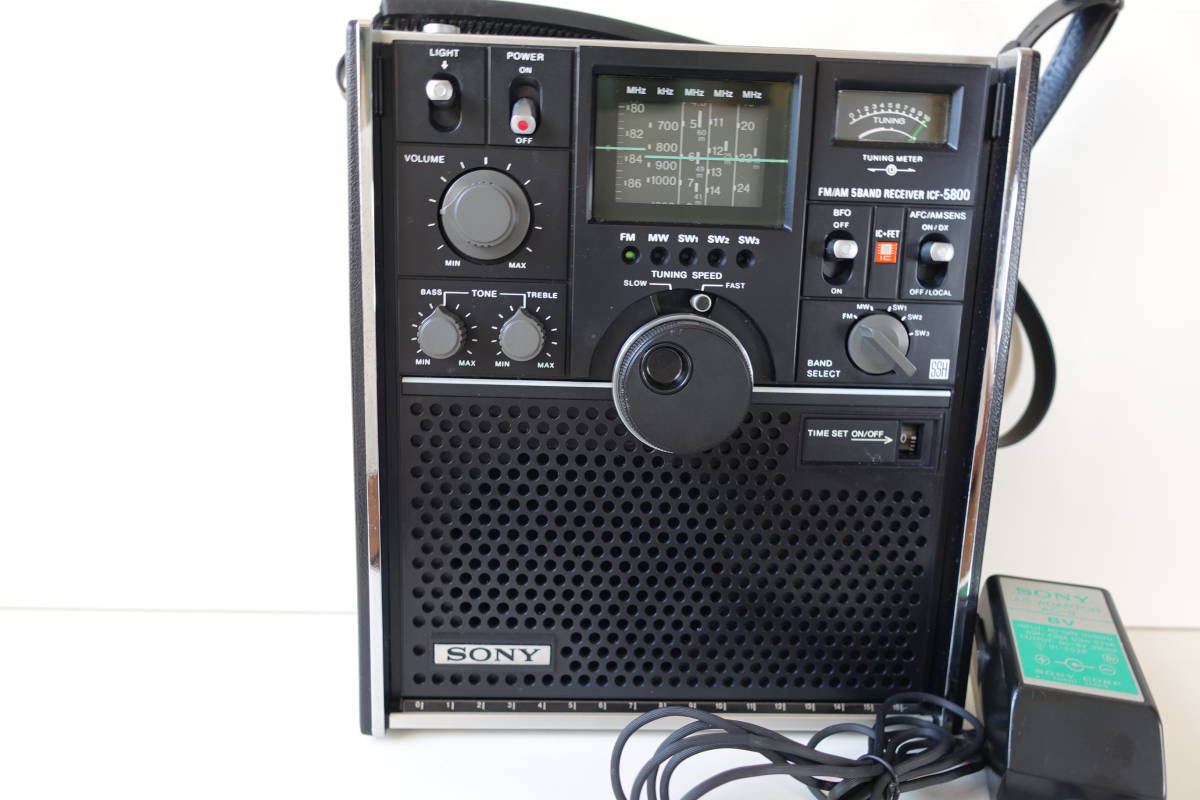 整備品 SONY スカイセンサー ICF-5800 ワイドFM受信可 純正AC