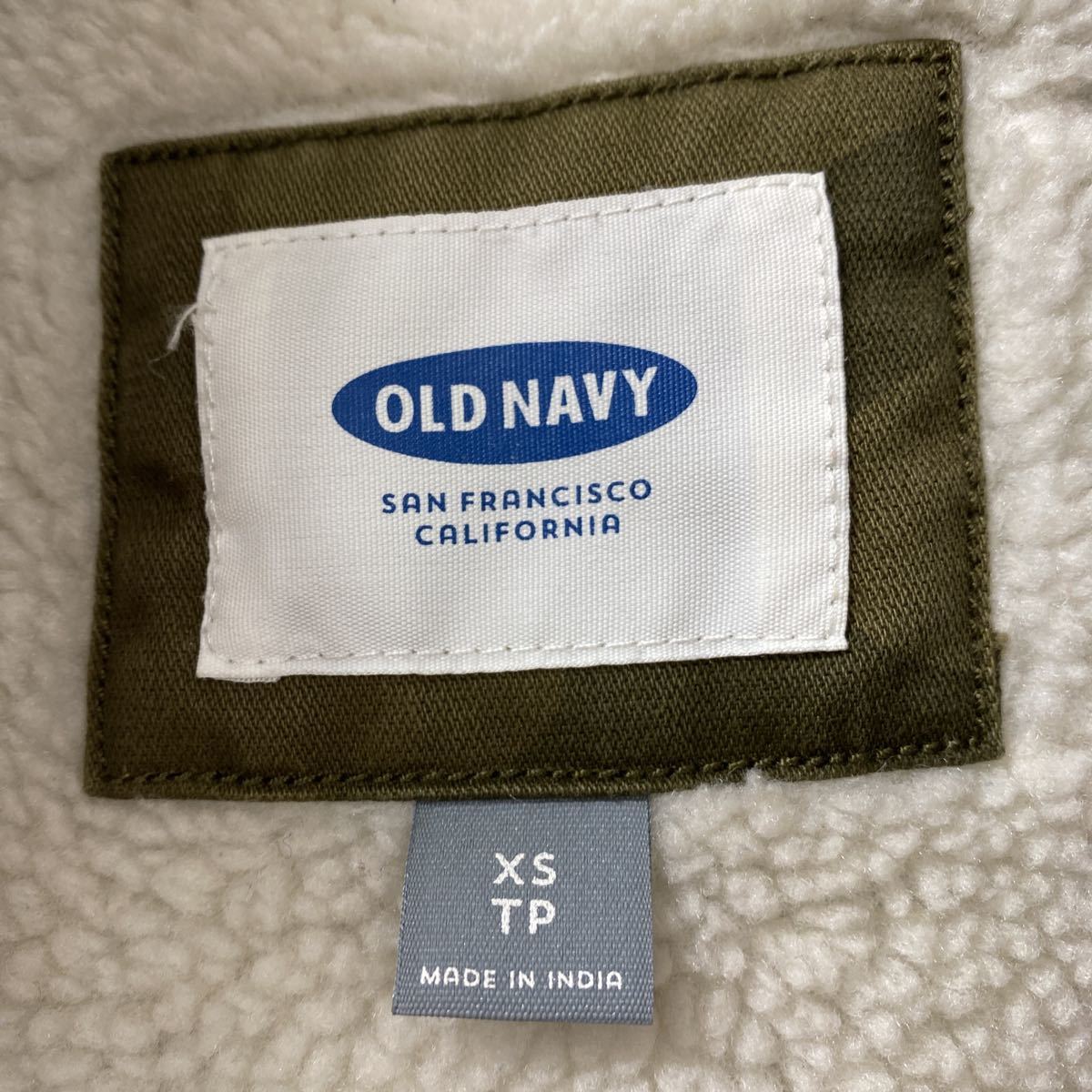 OLDNAVY オールドネイビー　XS カーキ　迷彩　モッズコート て8_画像3